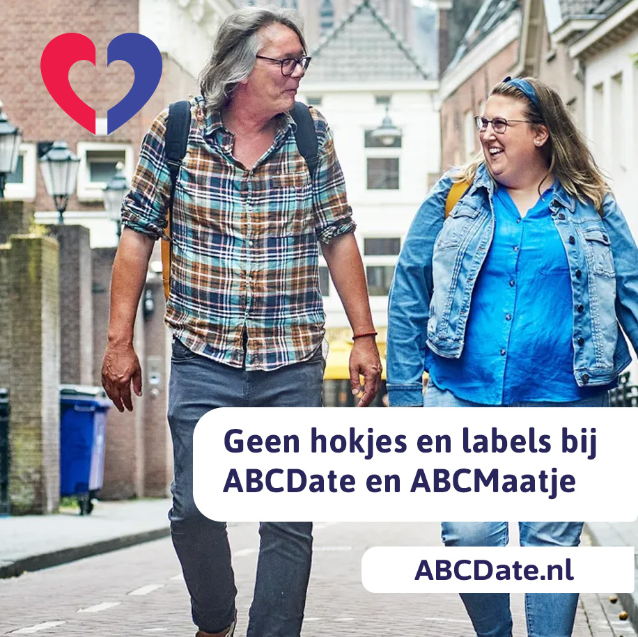 Geen hokjes en labels bij ABCDate en ABCMaatje.